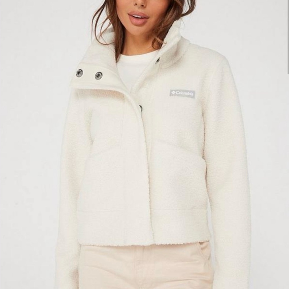 Columbia Cream Teddy Jacket size small